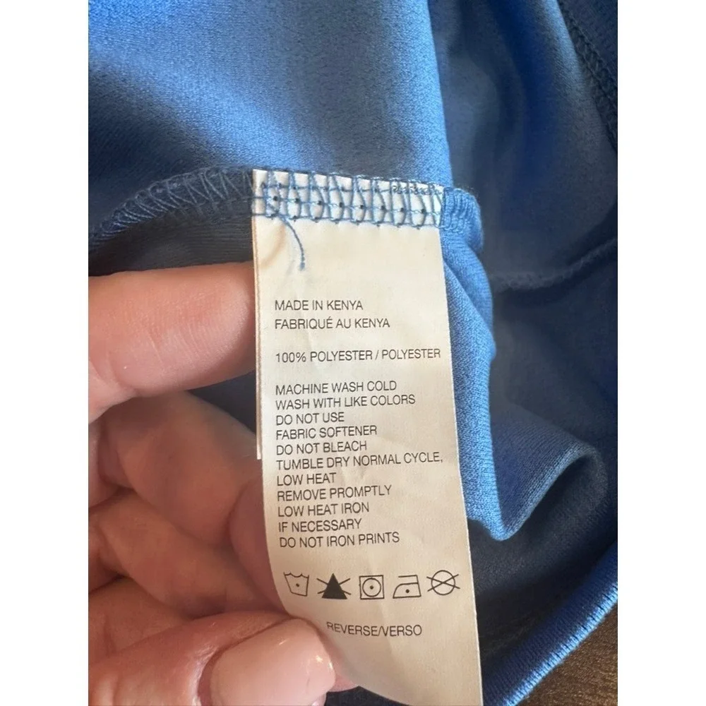 Izod Golf Mens XL Swingflex Pro Z1 1/4 Zip Pullover Blue Regatta Mesh
